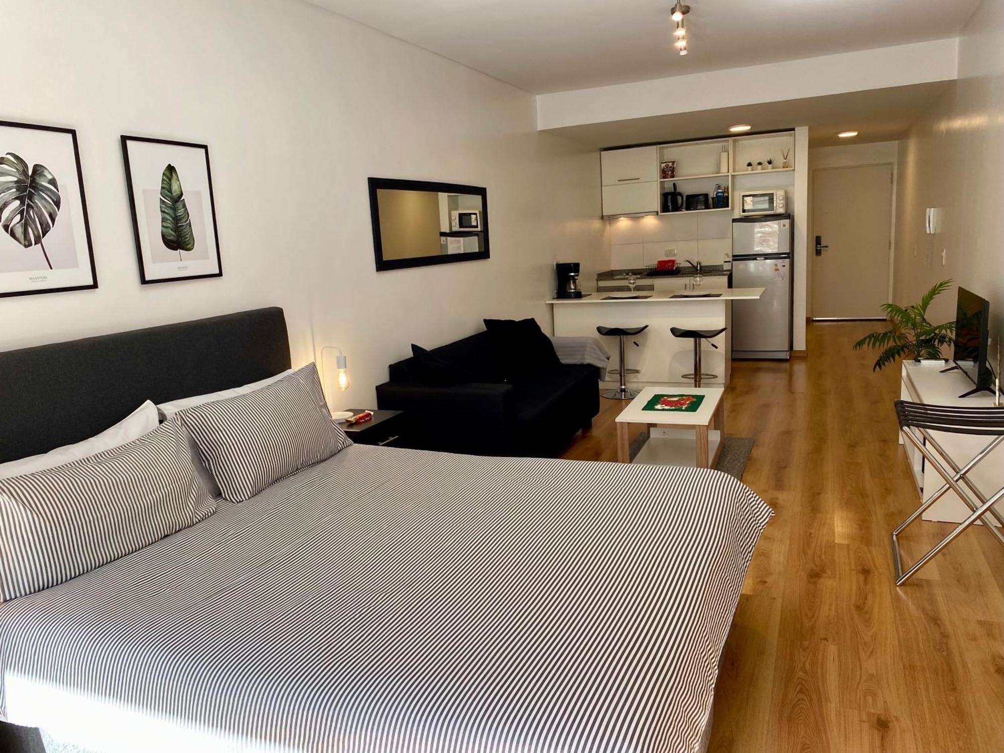 Apartamento Centrico Y Moderno Con Balcon, Piscina, Gimnasio Y Laundry Буенос Айрес Екстериор снимка